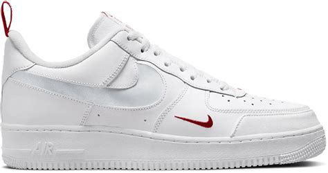 nike air force 1 red mini swoosh|air force 1 clearance sale.